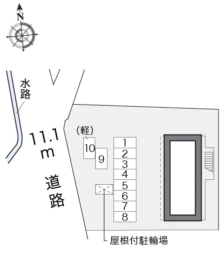 ★手数料０円★豊橋市大岩町　月極駐車場（LP）